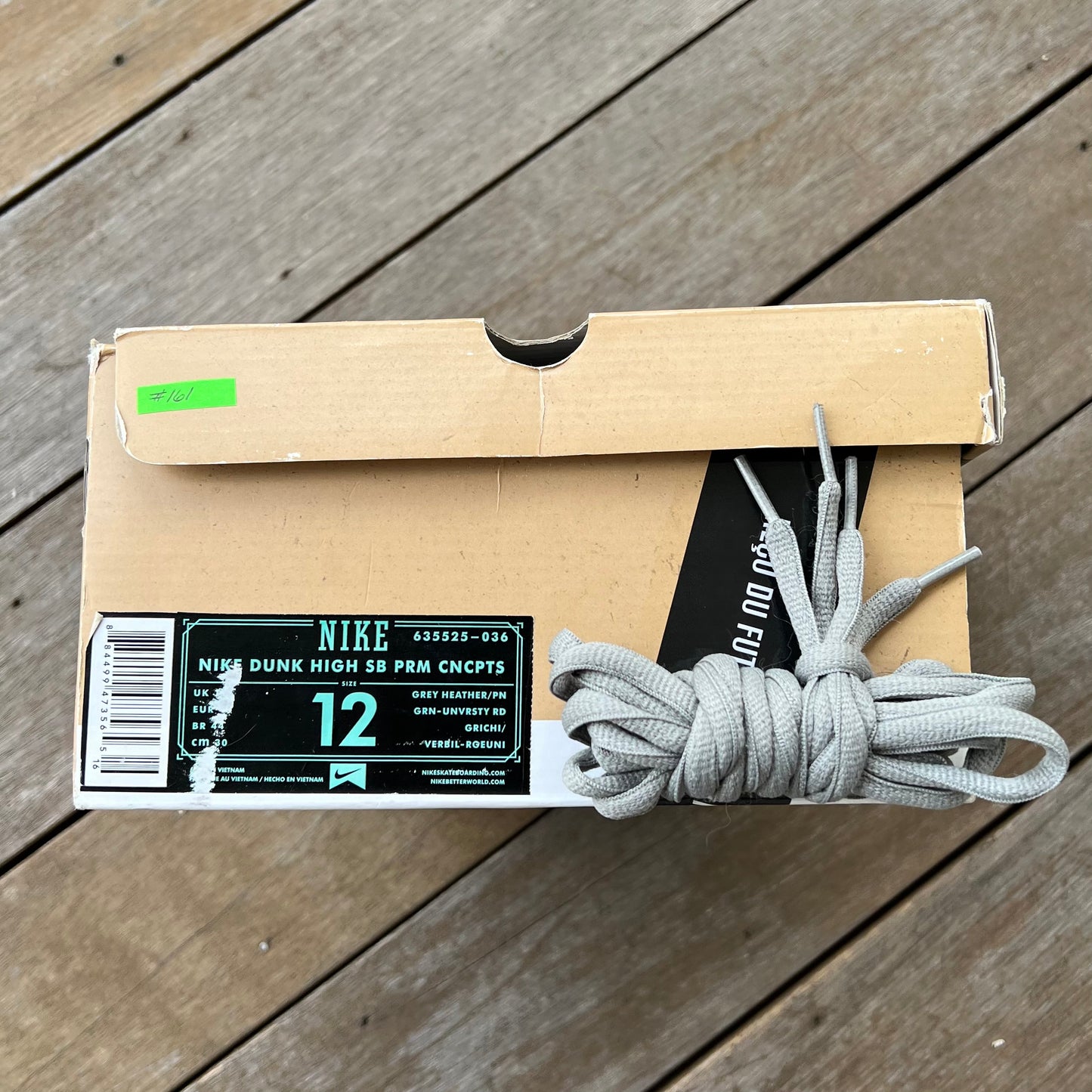 Nike SB Dunk High Ugly Christmas Sweater Grey Size 12