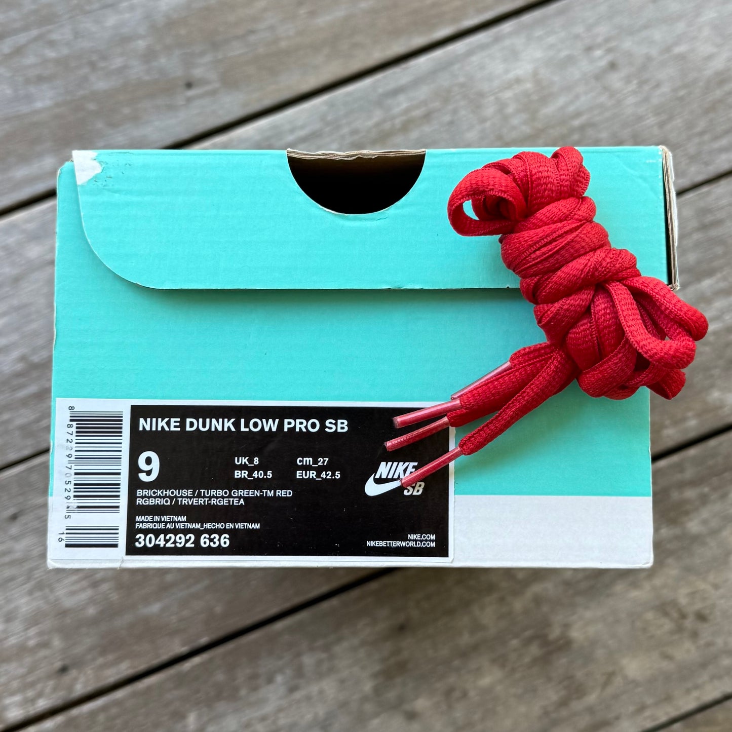 Nike SB Dunk Low Brickhouse Turbo Size 9