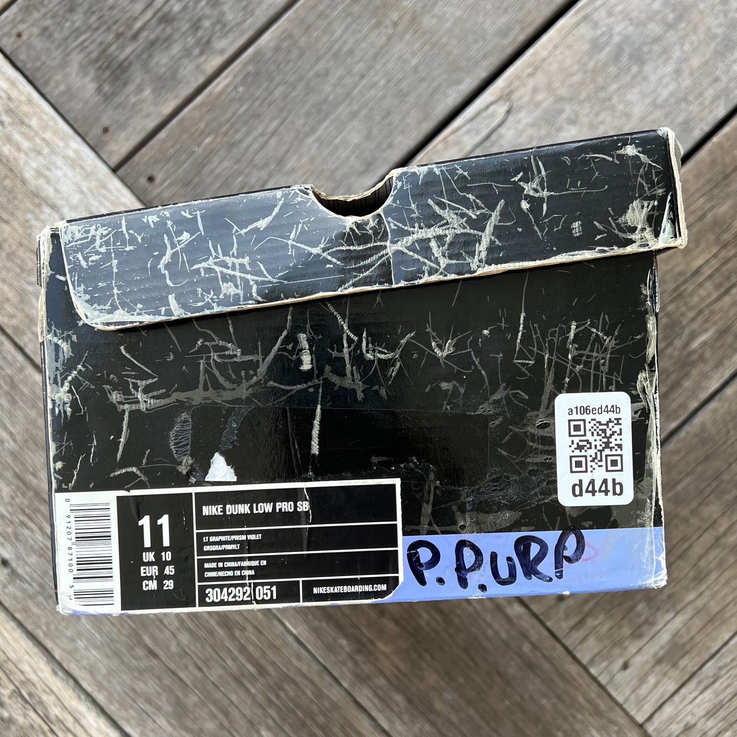 Nike SB Dunk Low Purple Pigeon Size 11