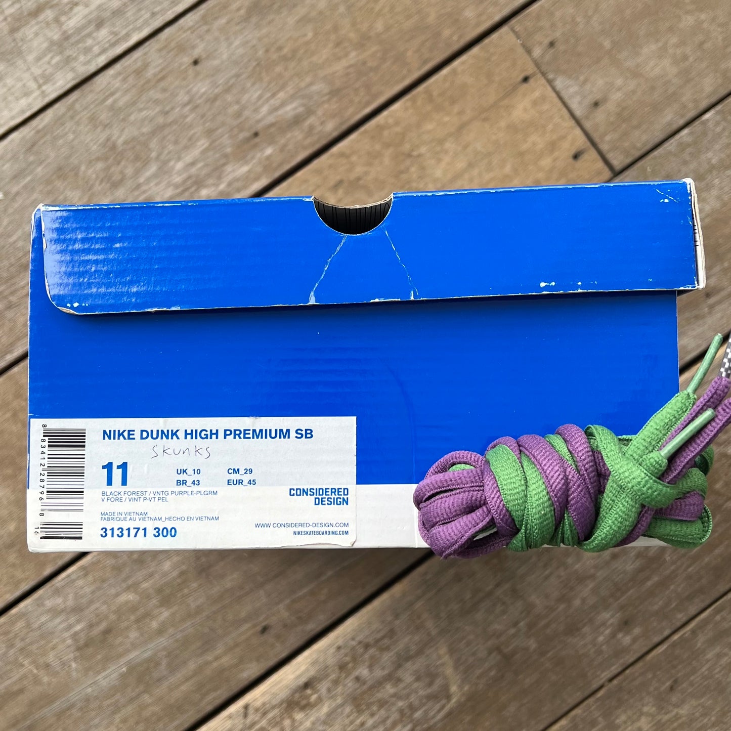 Nike SB Dunk High Skunk 420 Size 11