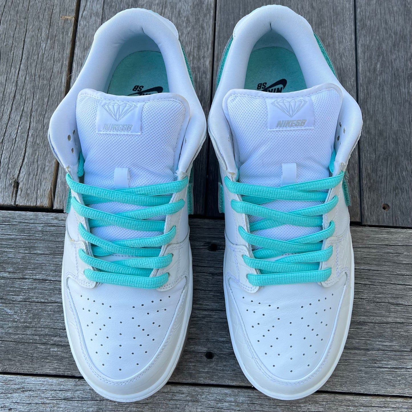 Nike SB Dunk Low White Diamond Size 11.5