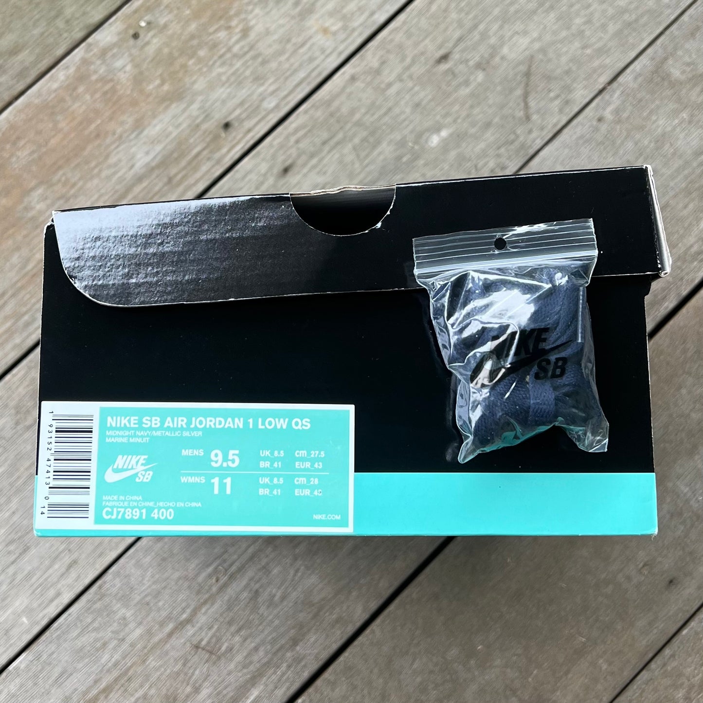Nike SB Jordan 1 Low Koston Obsidian Size 9.5