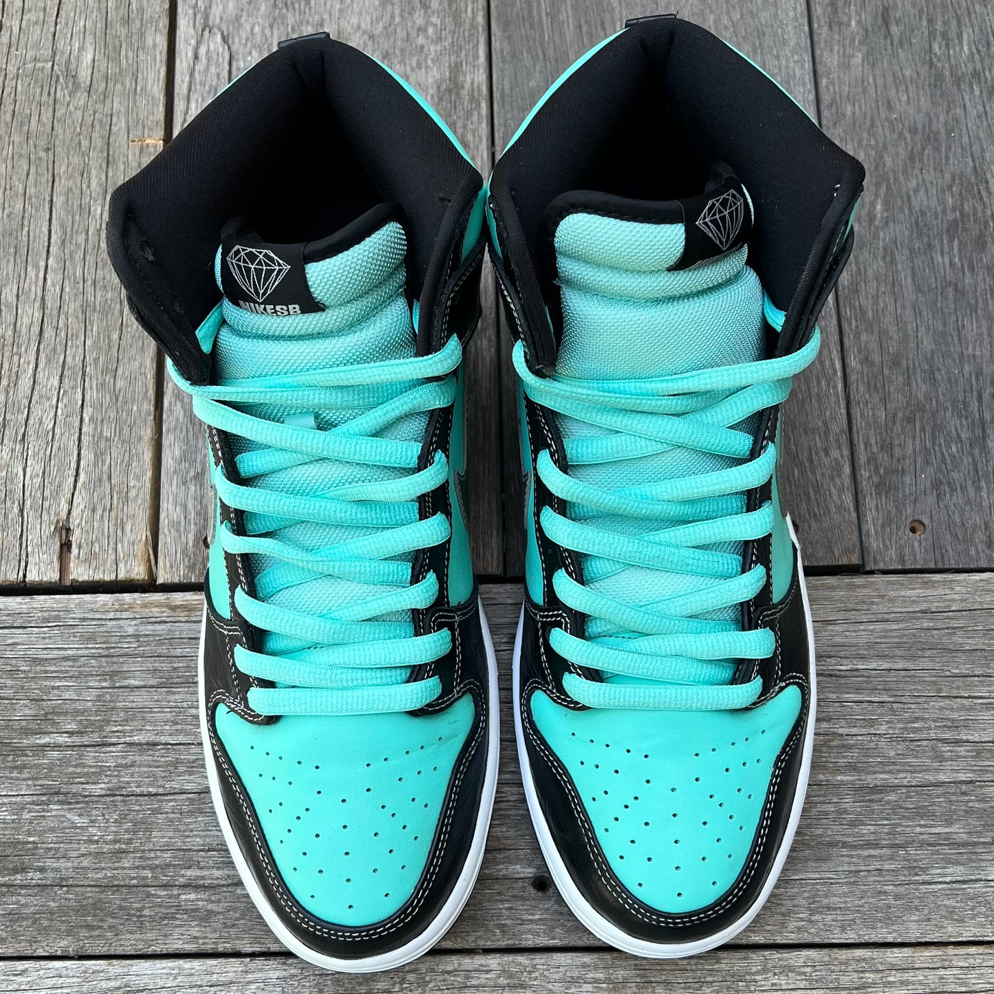 Nike SB Dunk High Tiffany Diamond Size 12