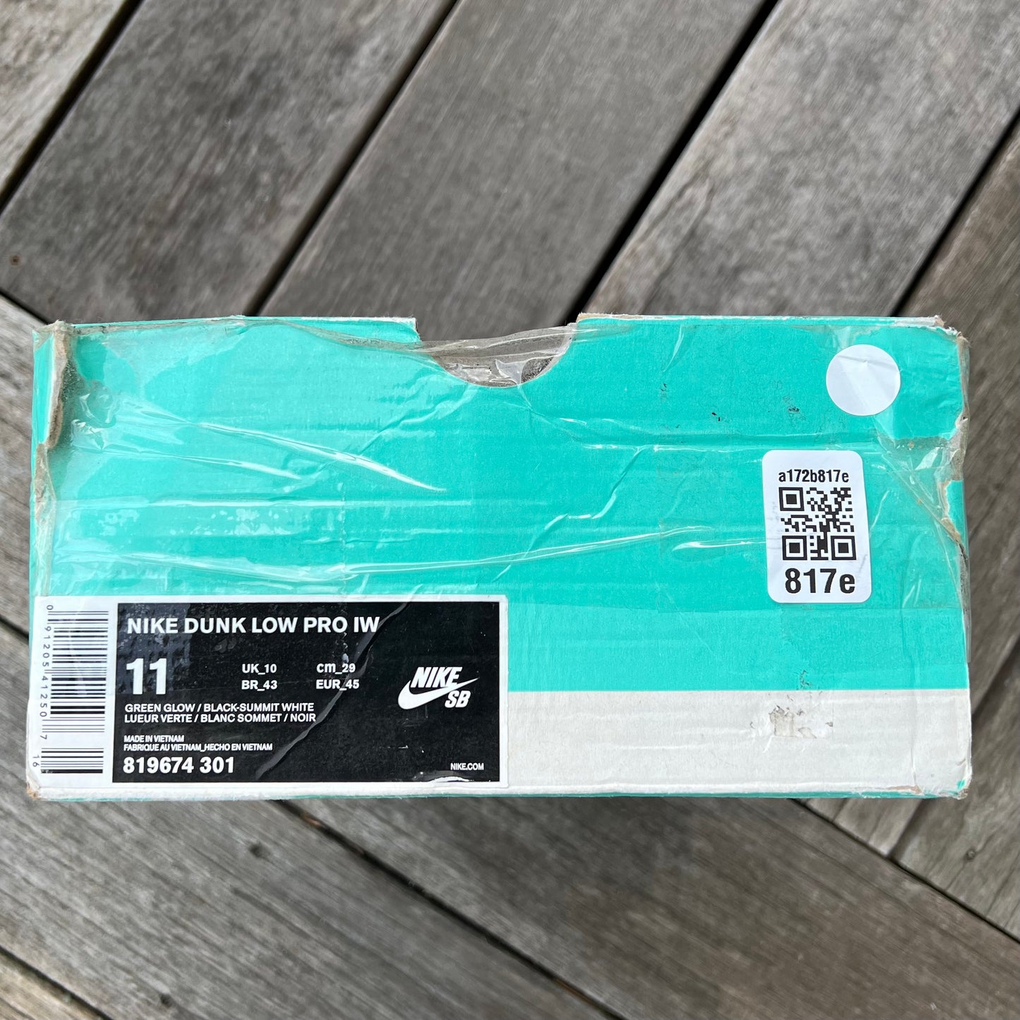 Nike SB Dunk Low Sea Crystal Size 11