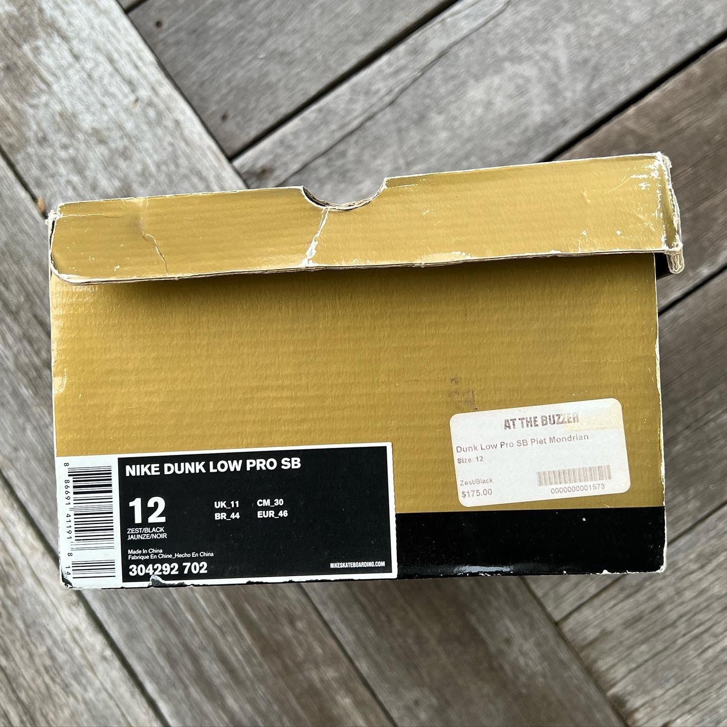 Nike SB Dunk Low Piet Mondrain Size 12