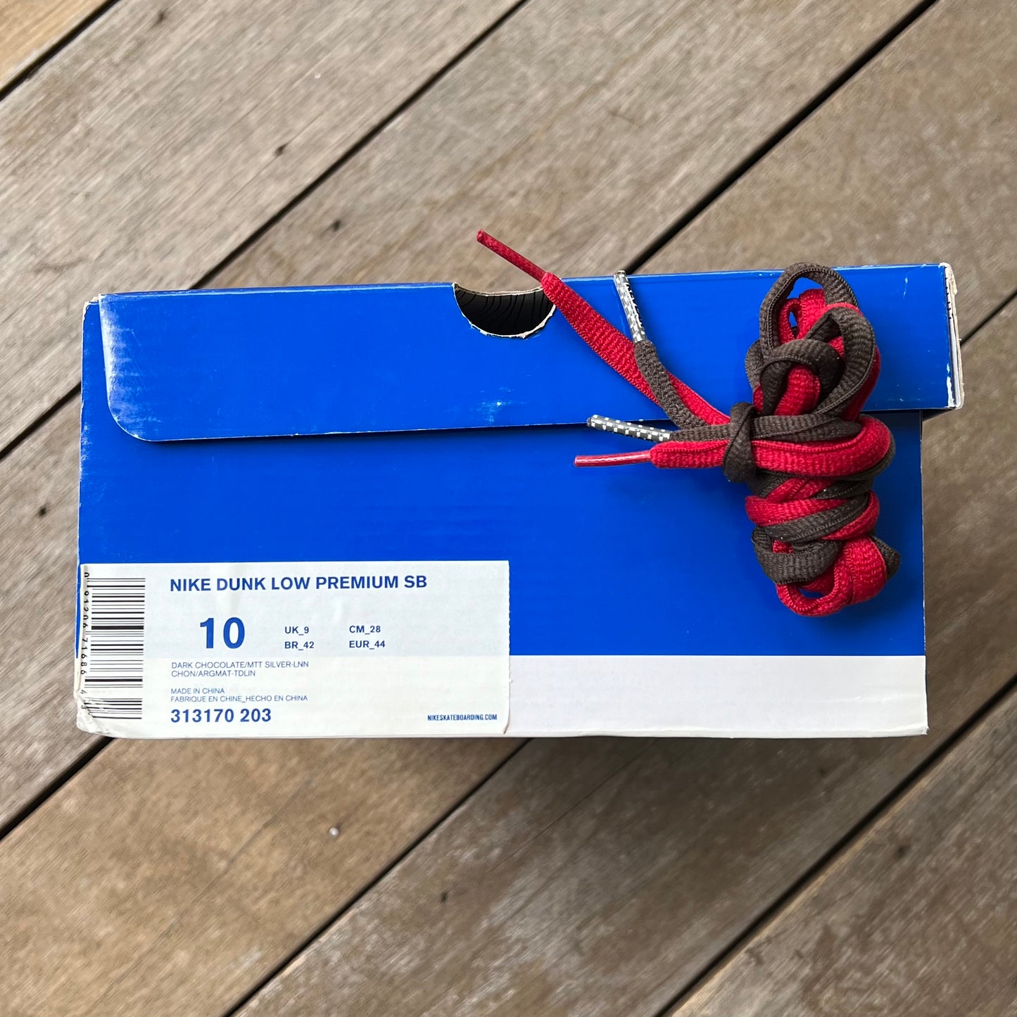 Nike SB Dunk Low Dark Chocolate Linen Size 10