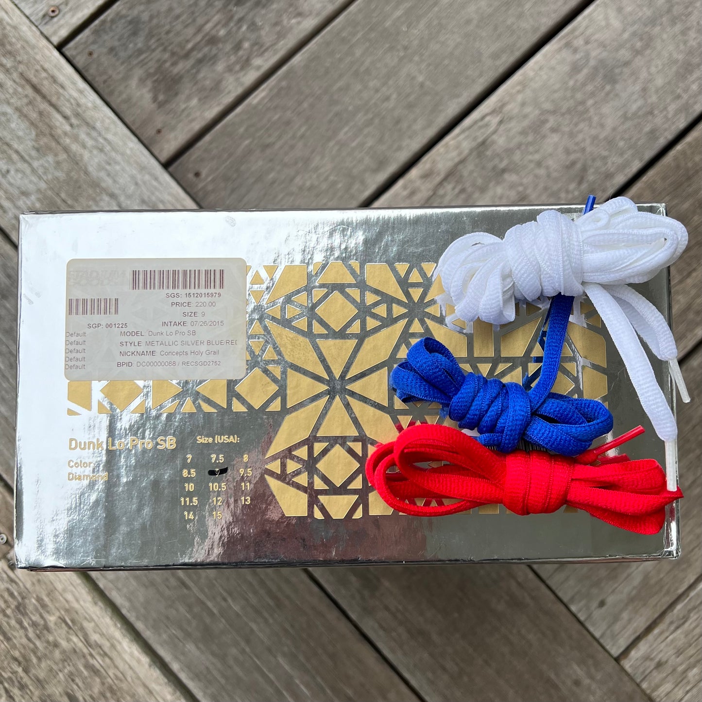 Nike SB Dunk Low CNCPTS Holy Grail Size 9