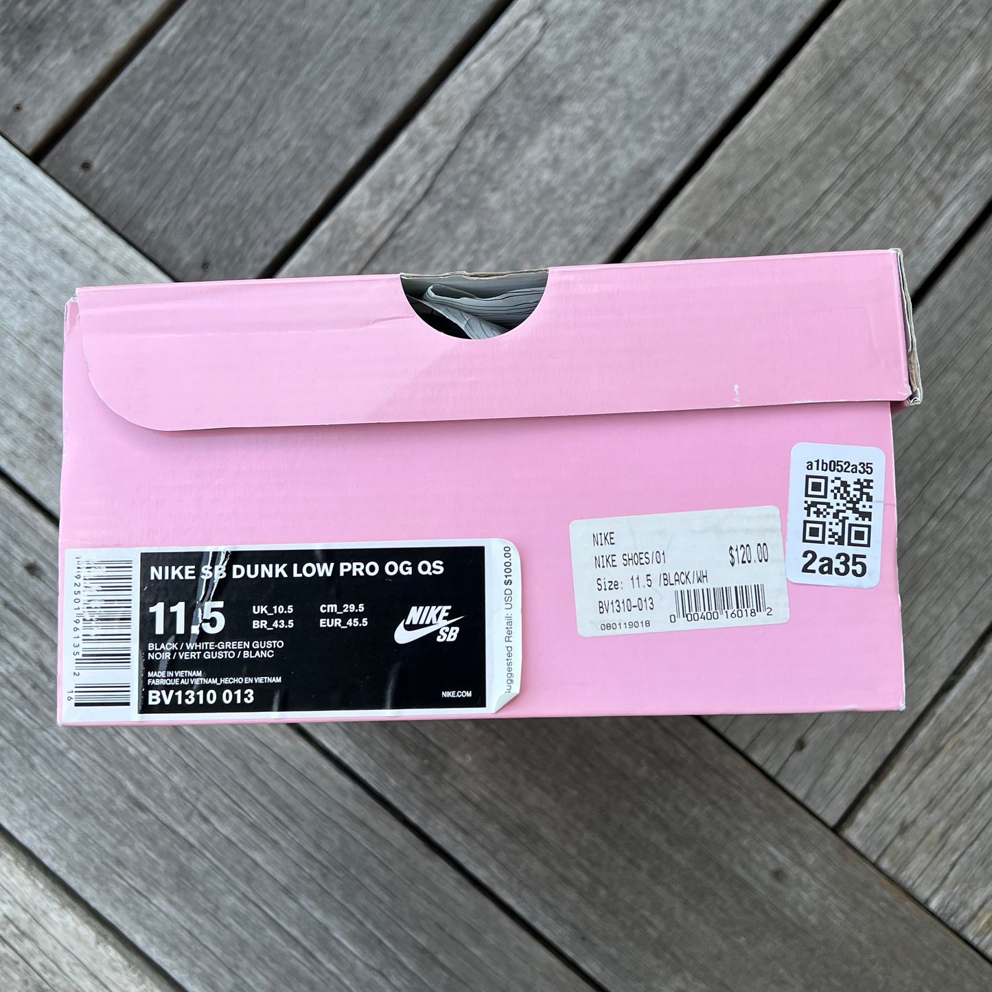 Nike SB Dunk Low Panda Pigeon Size 11.5