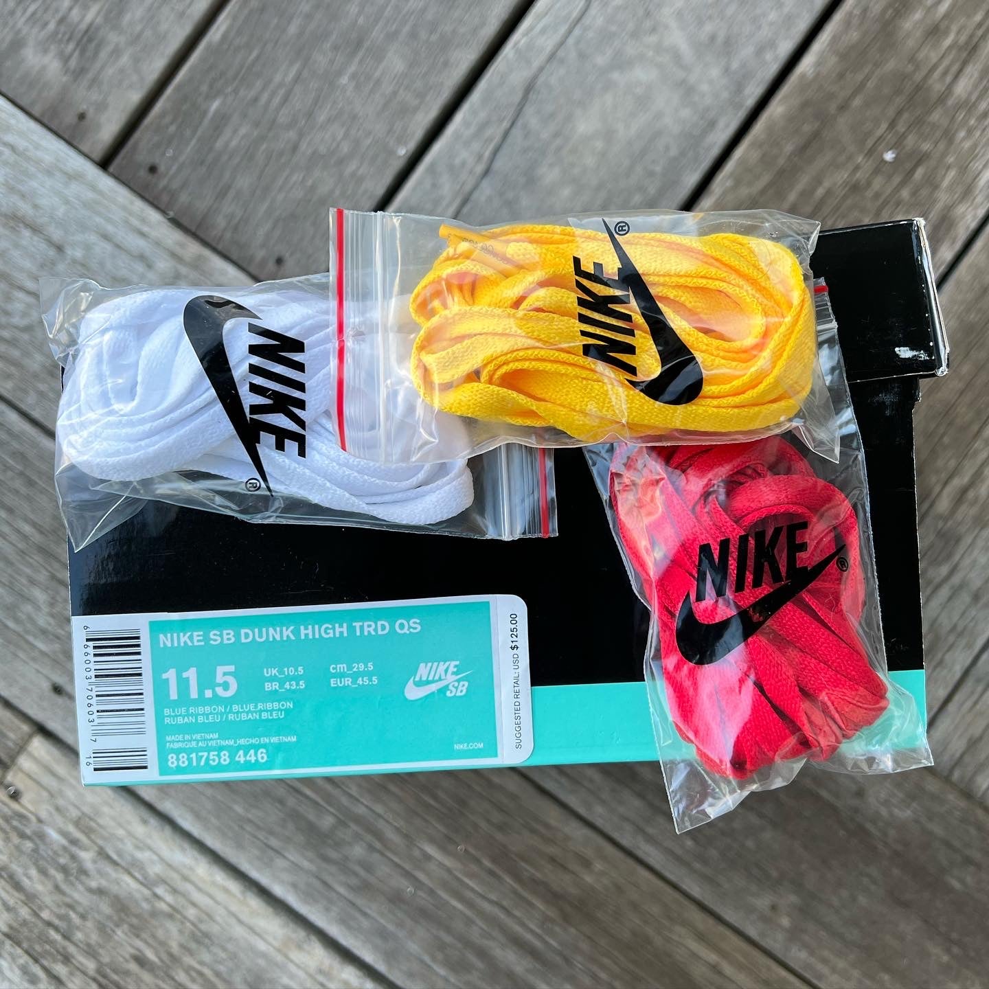 Nike SB Dunk High Ugly Christmas Sweater Blue Size 11.5