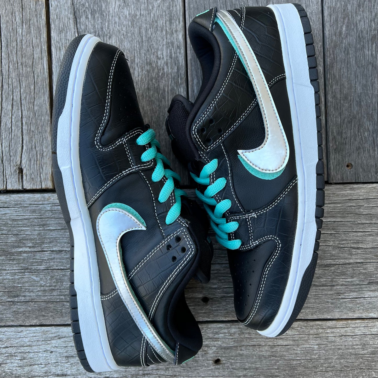 Nike SB Dunk Low Black Diamond Size 10.5