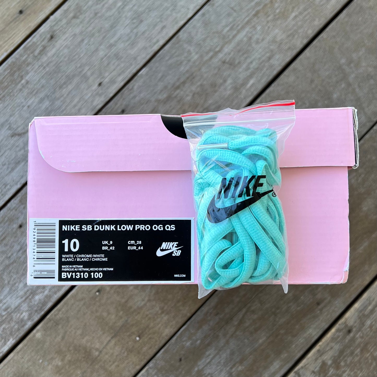 Nike SB Dunk Low White Diamond Size 10