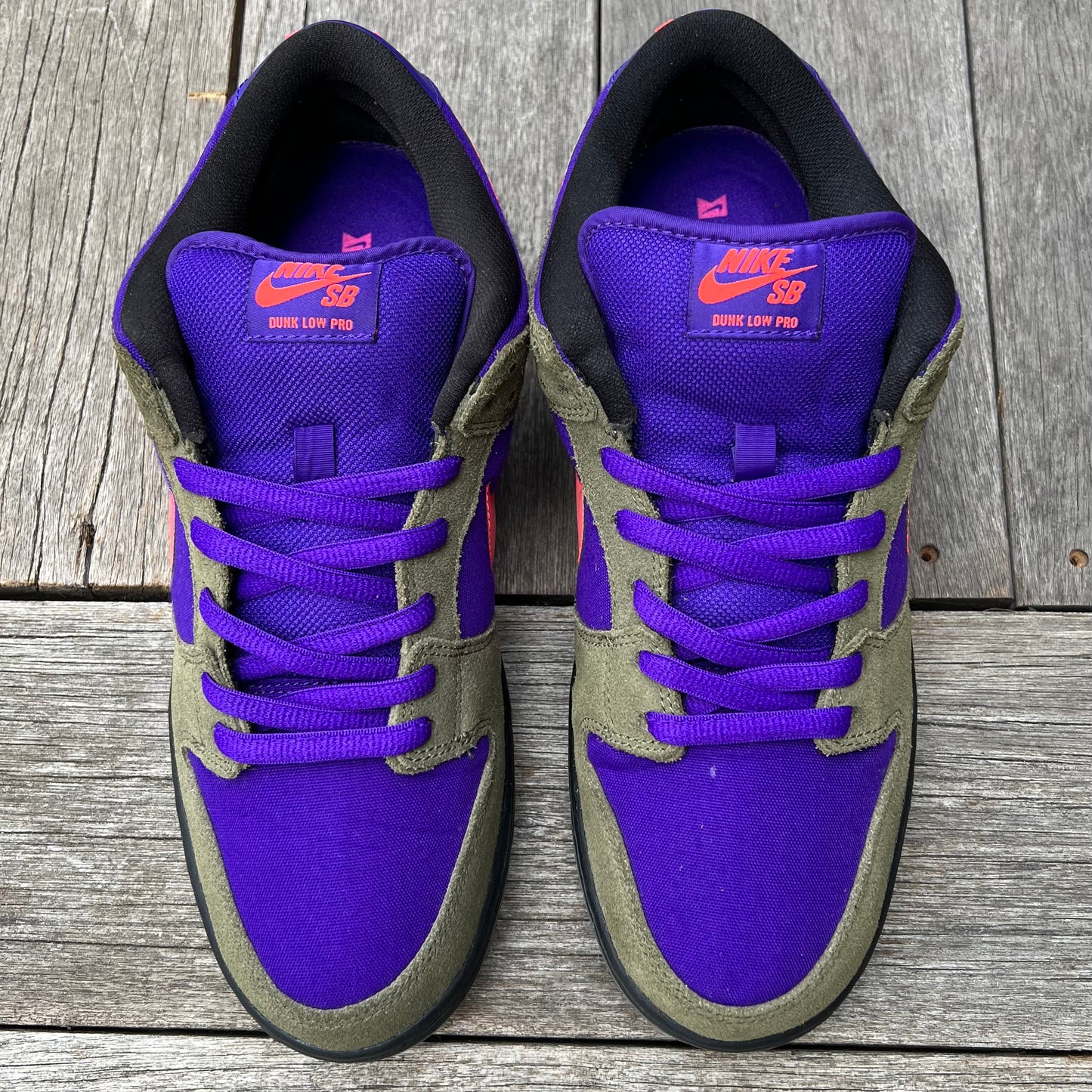 Nike SB Dunk Low Medium Olive Atomic Red Size 12
