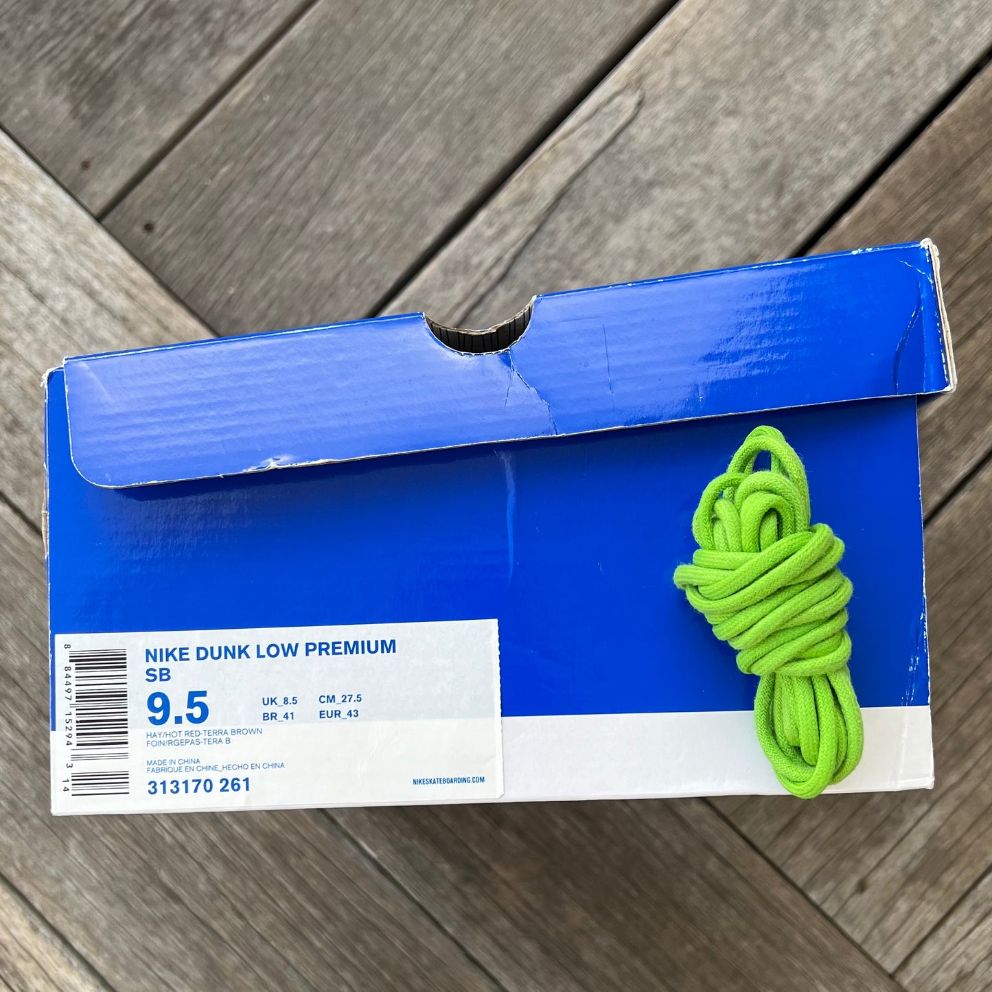 Nike SB Dunk Low Toxic Sea Robin Size 9.5