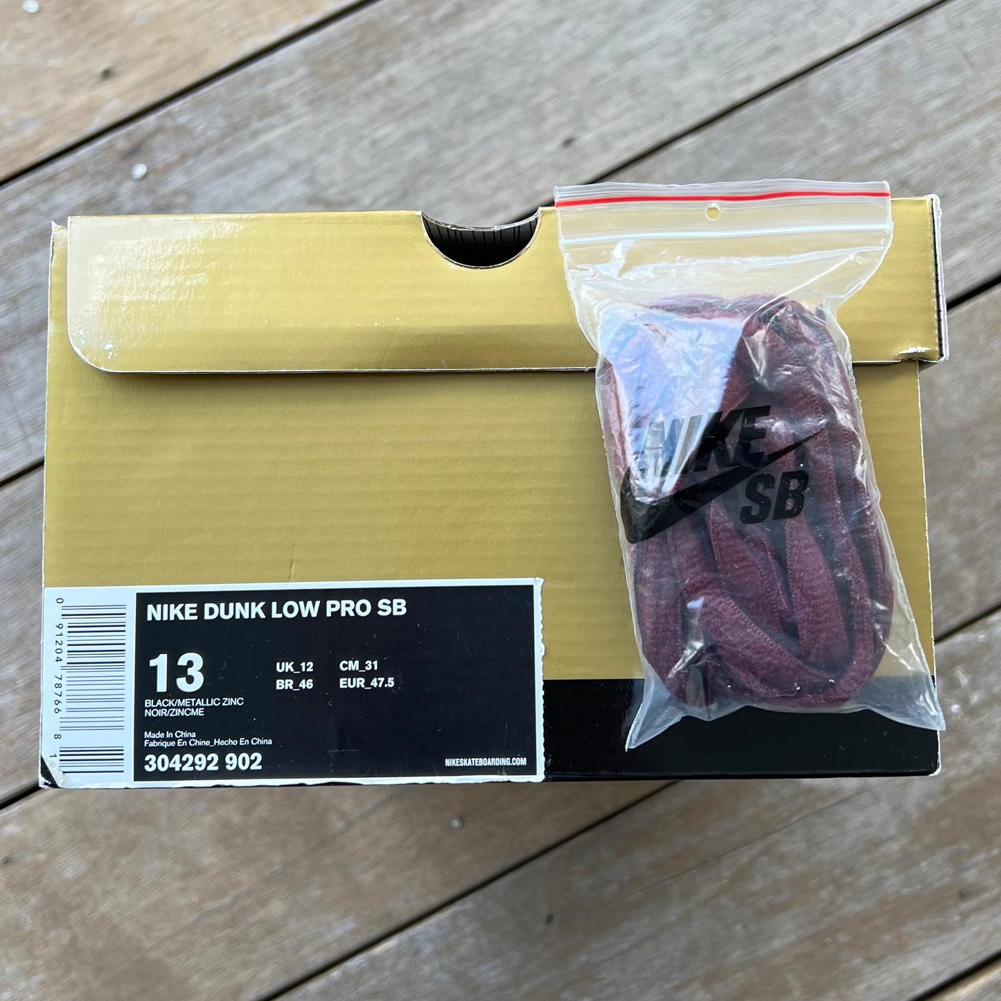 Nike SB Dunk Low Strummer Before Size 13