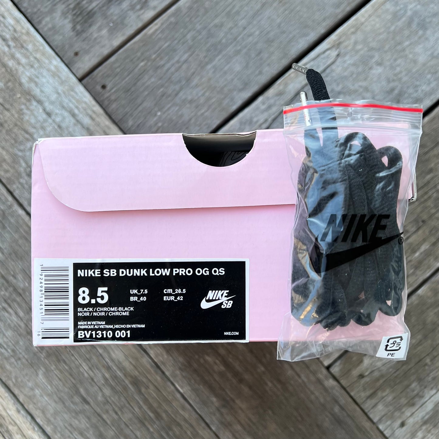 Nike SB Dunk Low Black Diamond Size 8.5