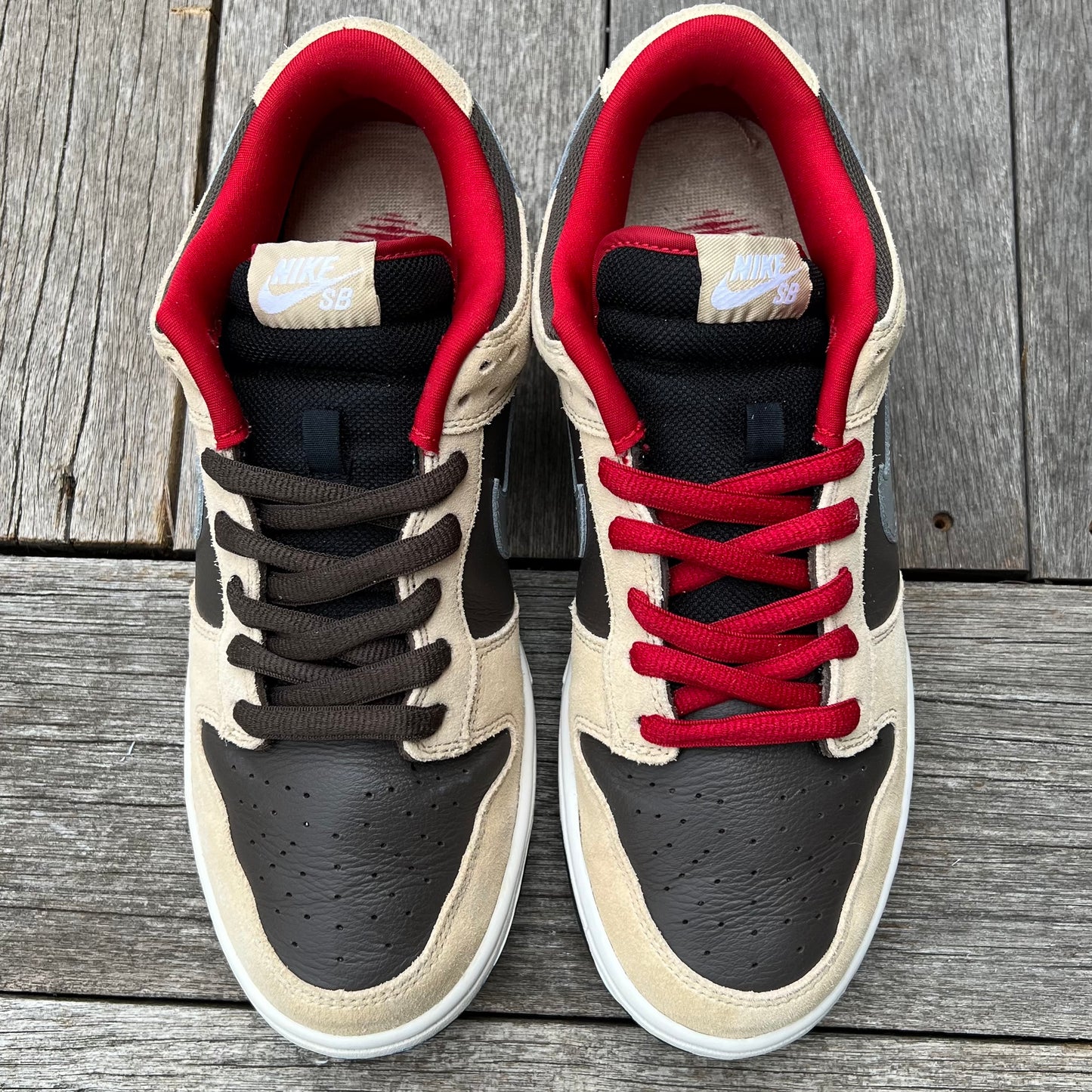 Nike SB Dunk Low Dark Chocolate Linen Size 10
