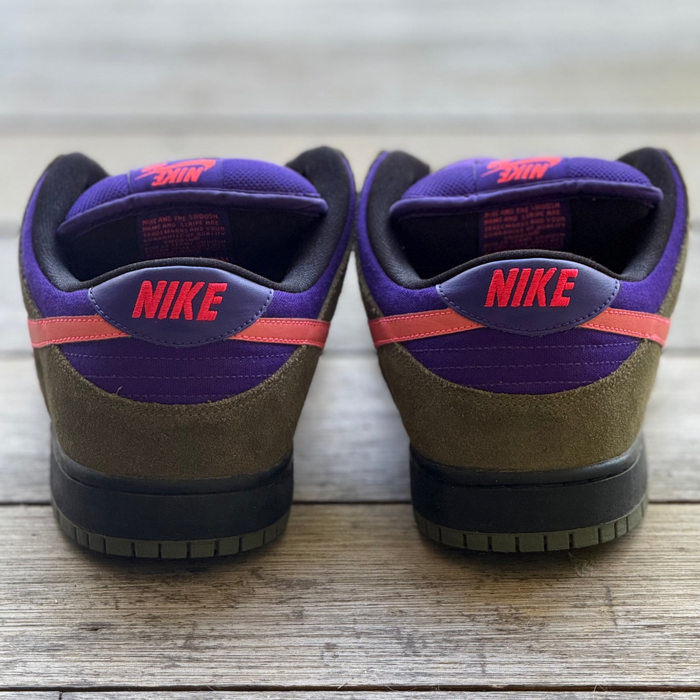 Nike SB Dunk Low Medium Olive Atomic Red Size 11.5