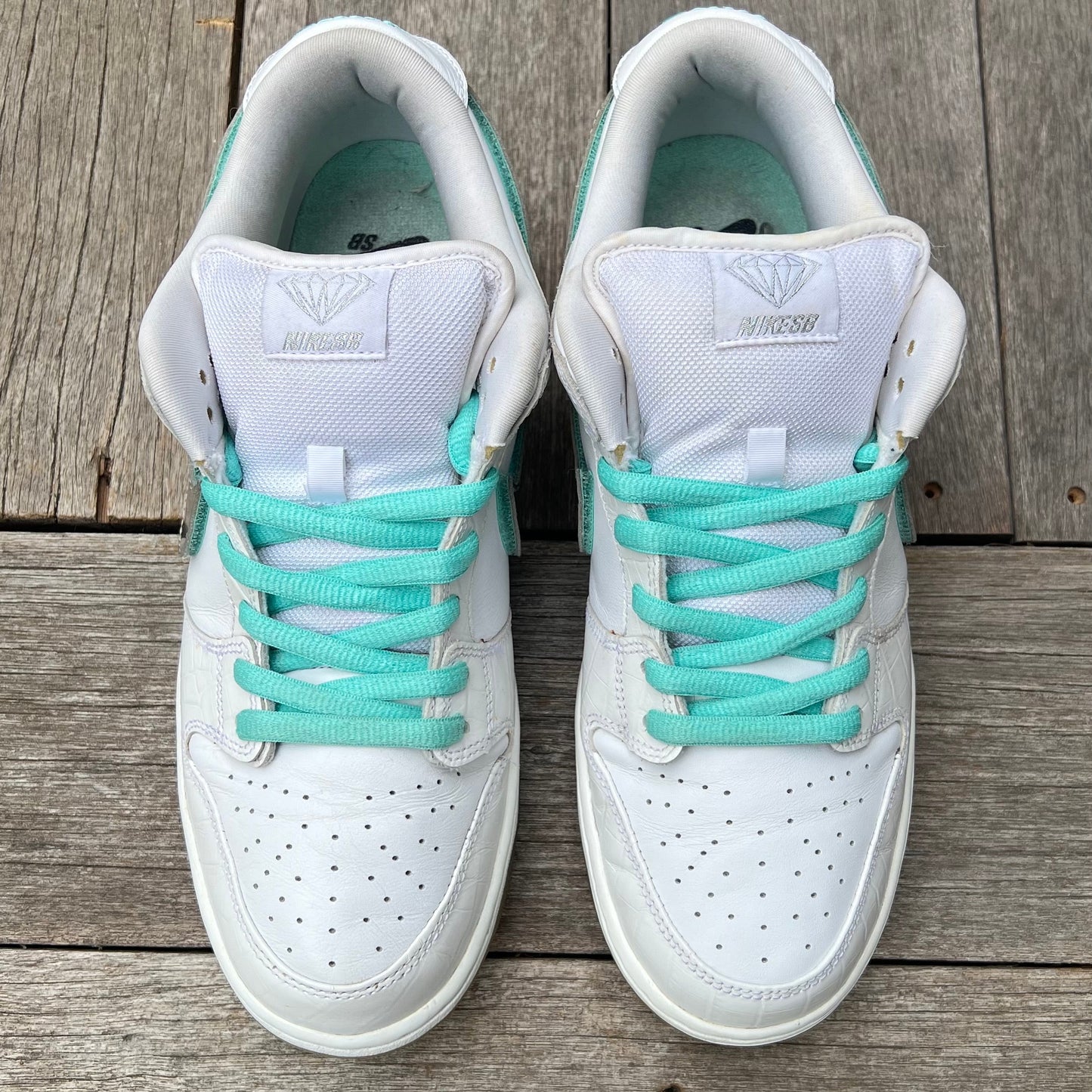 Nike SB Dunk Low White Diamond Size 11