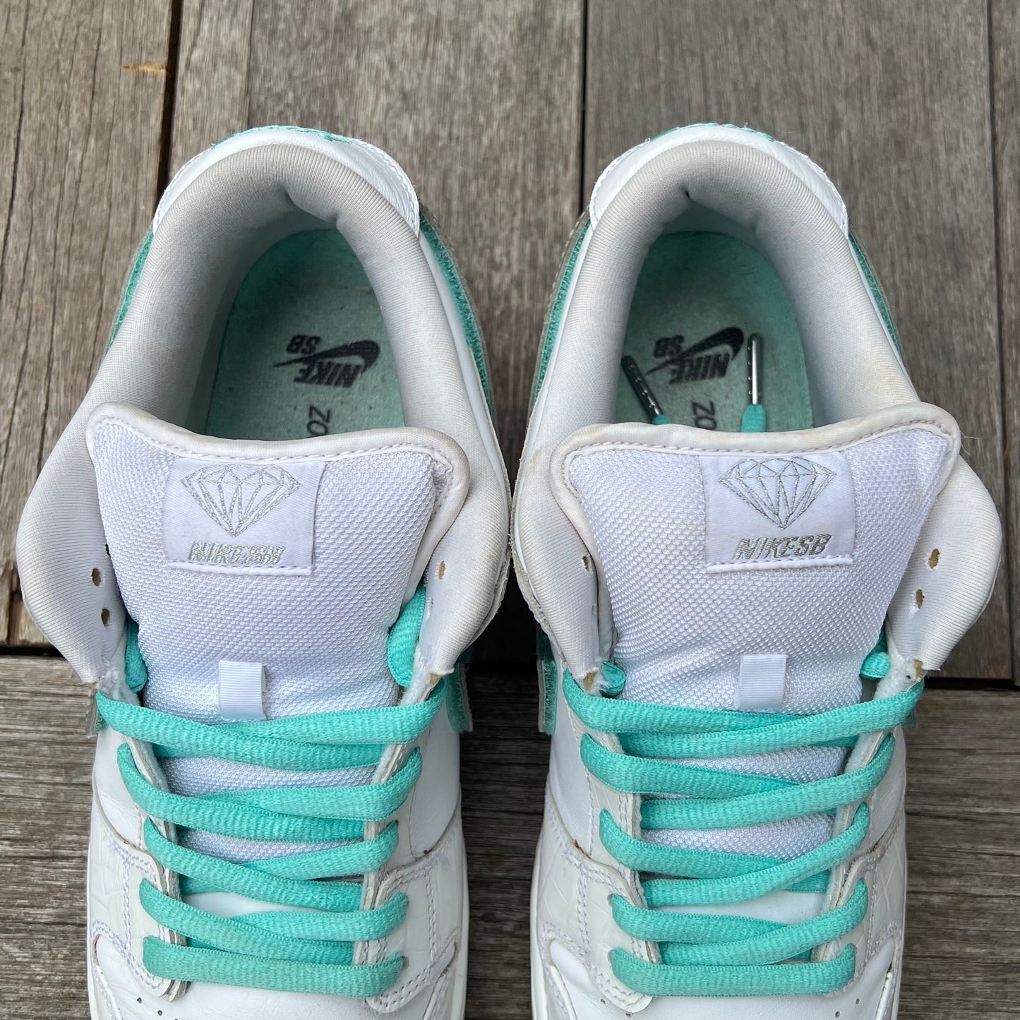 Nike SB Dunk Low White Diamond Size 11