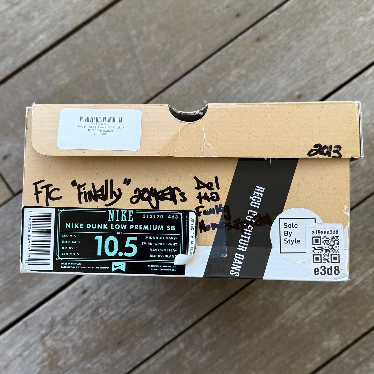 Nike SB Dunk Low FTC Finally Size 10.5