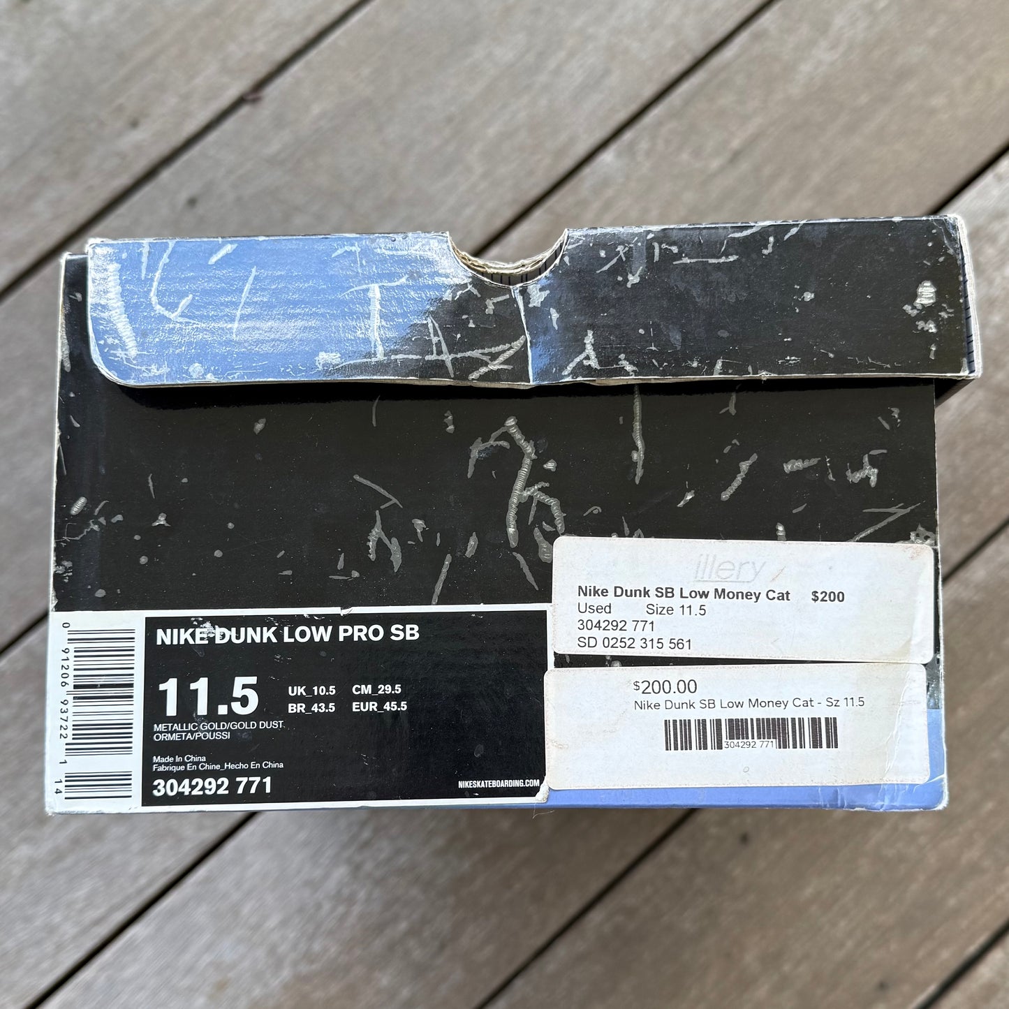 Nike SB Dunk Low Moneycat Size 11.5