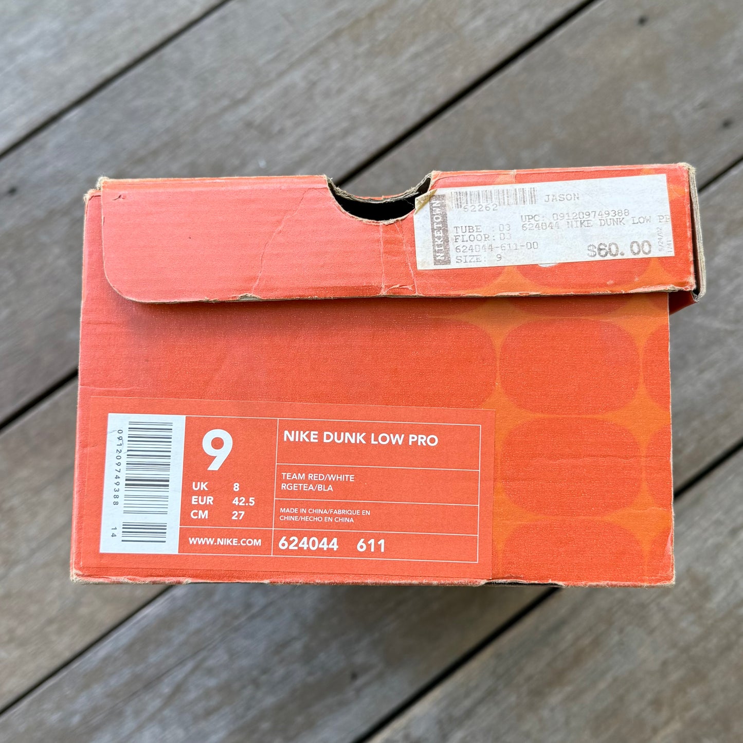 Nike SB Dunk Low Gino 2 Size 9