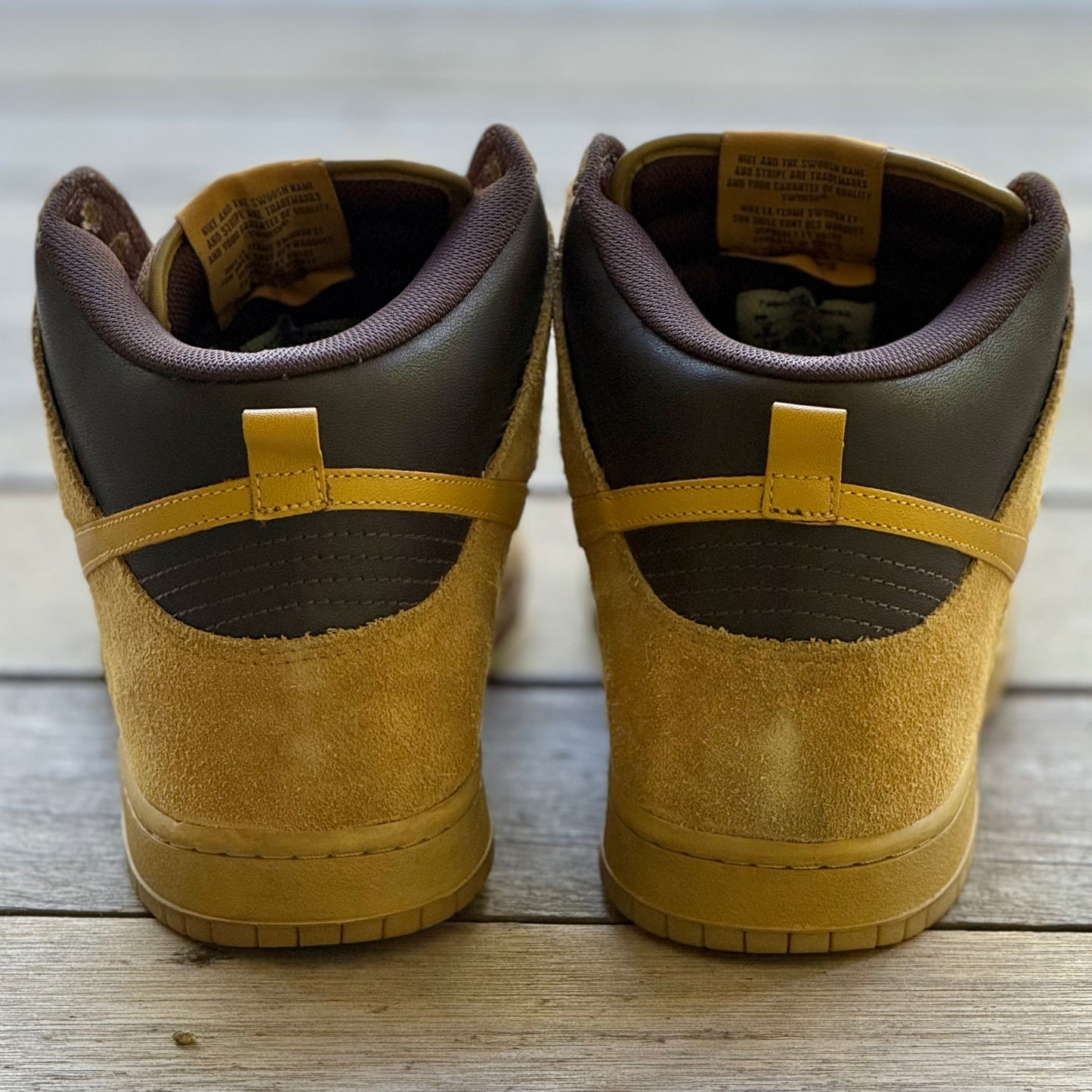 Nike SB Dunk High EMB Wheat Chutney Size 10