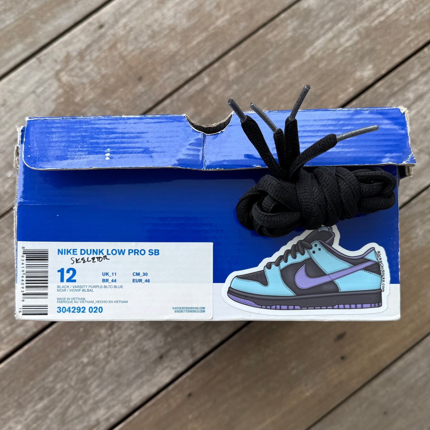 Nike SB Dunk Low Skeletor Size 12