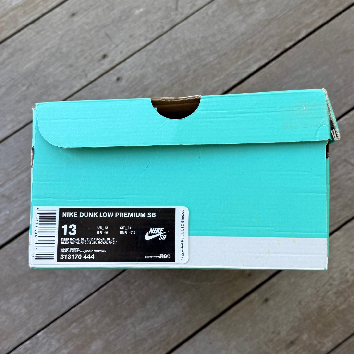 Nike SB Dunk Low Blue Moon Size 13