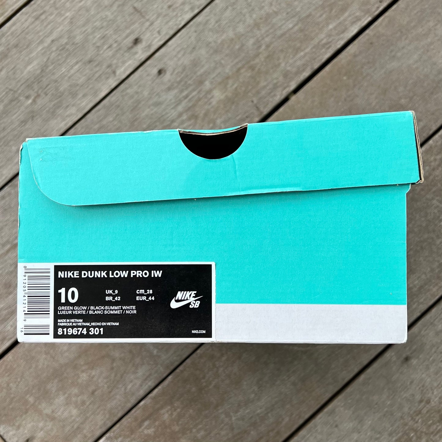 Nike SB Dunk Low Sea Crystal Size 10