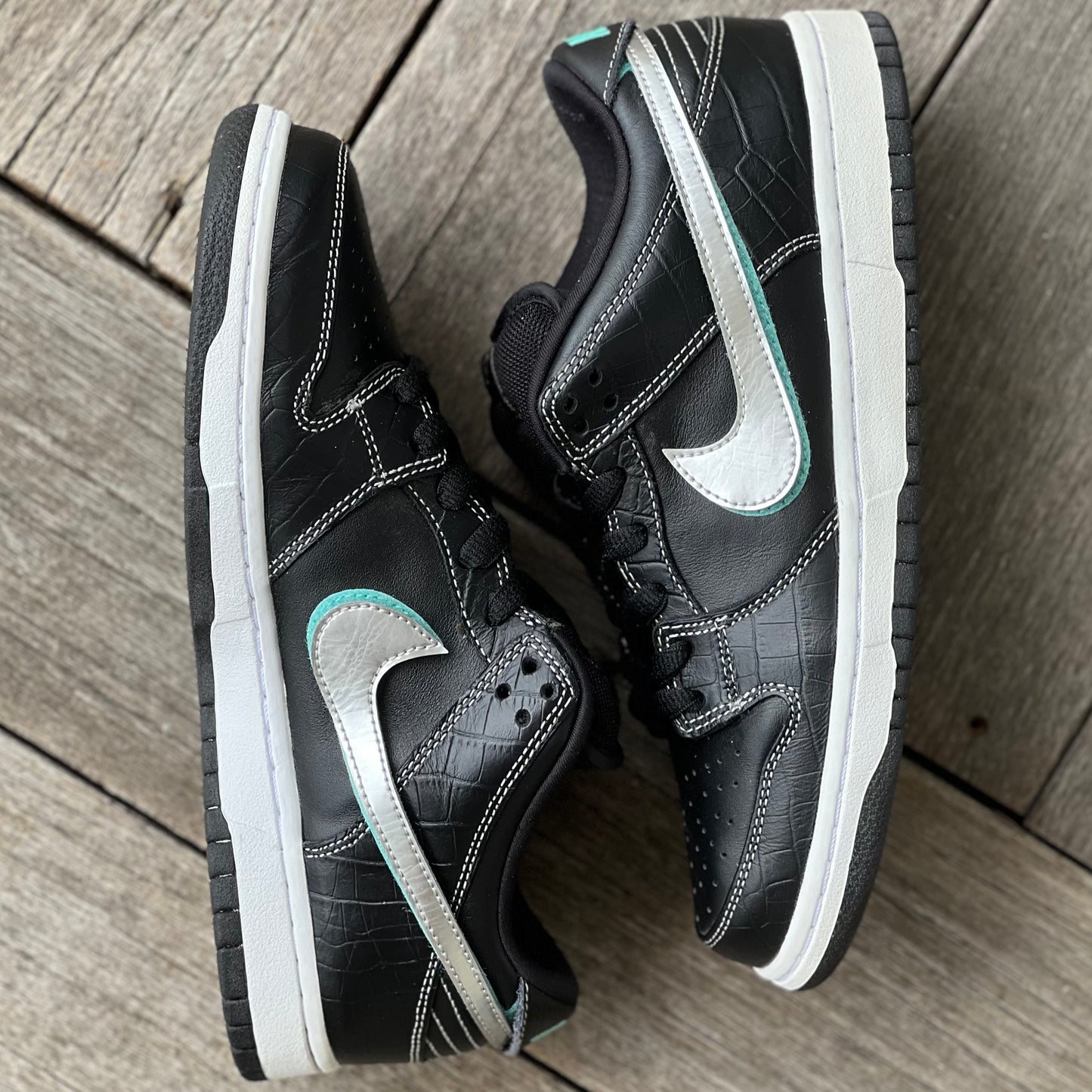 Nike SB Dunk Low Black Diamond Size 8