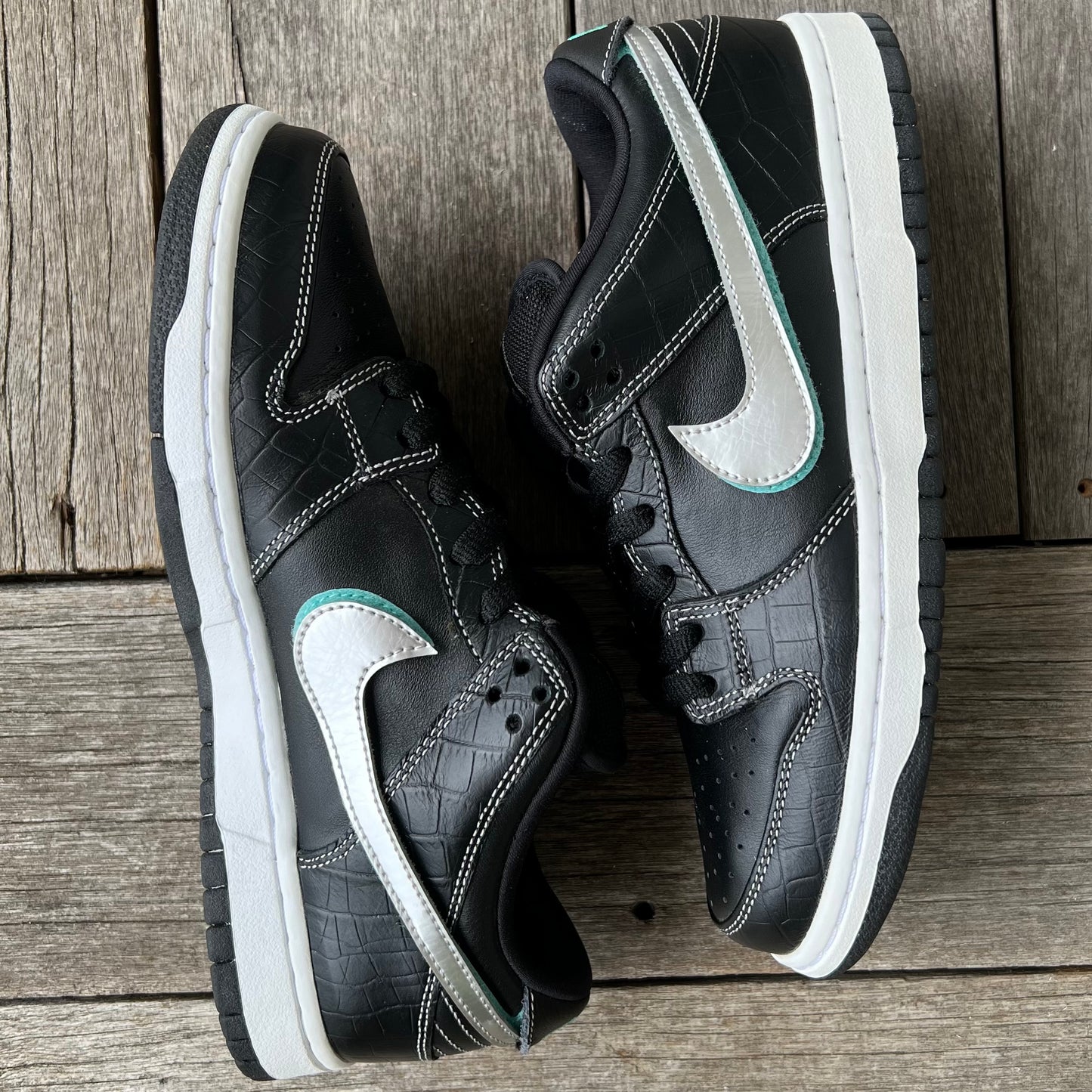 Nike SB Dunk Low Black Diamond Size 8