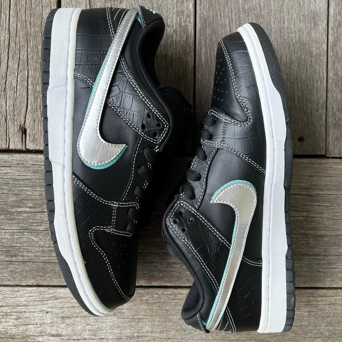 Nike SB Dunk Low Black Diamond Size 8