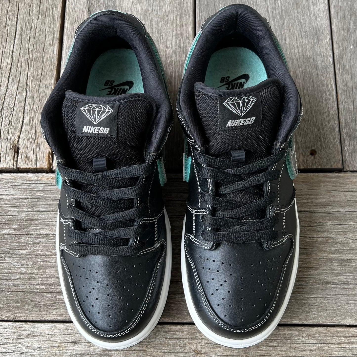 Nike SB Dunk Low Black Diamond Size 8