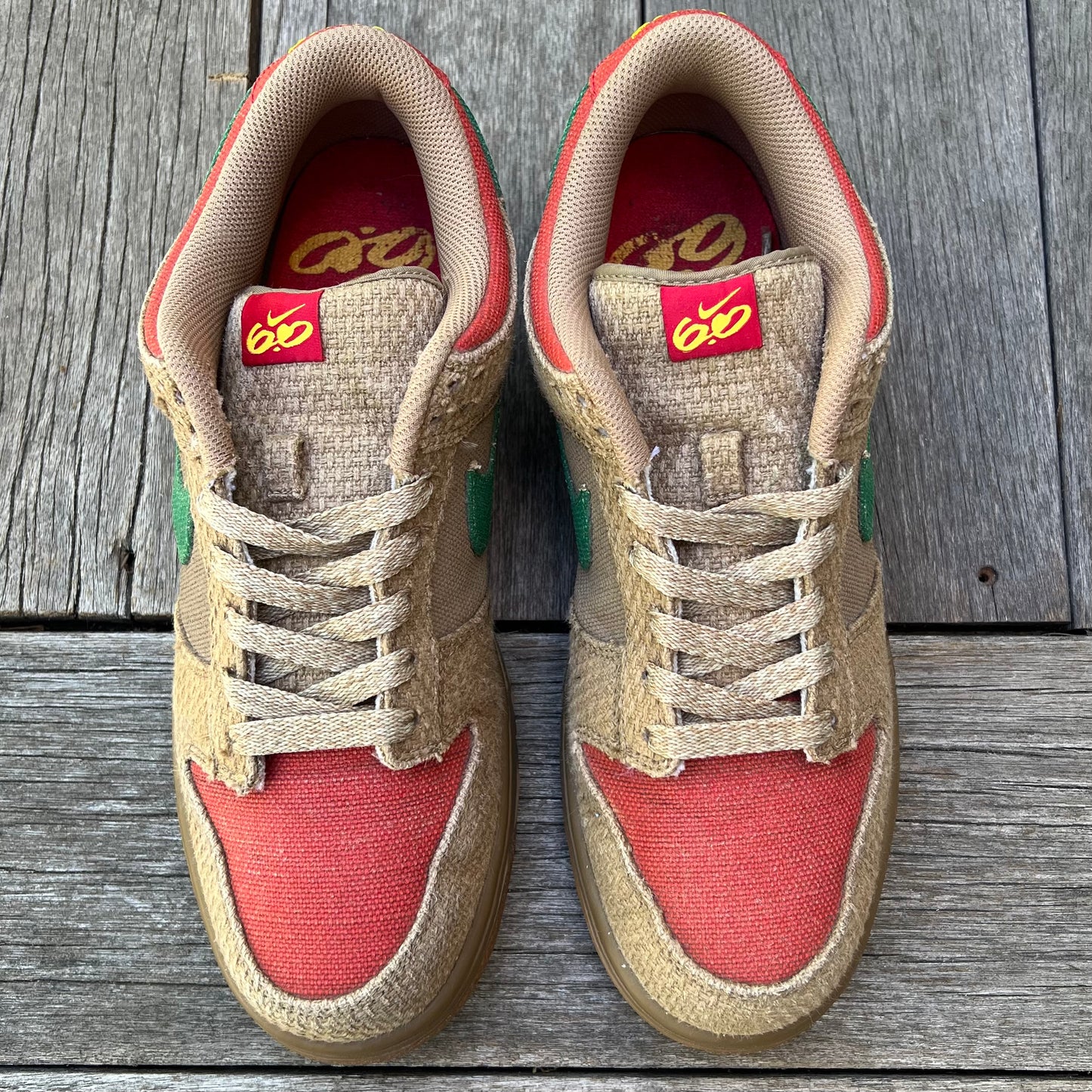 Nike Dunk Low 6.0 Rasta Size 10.5