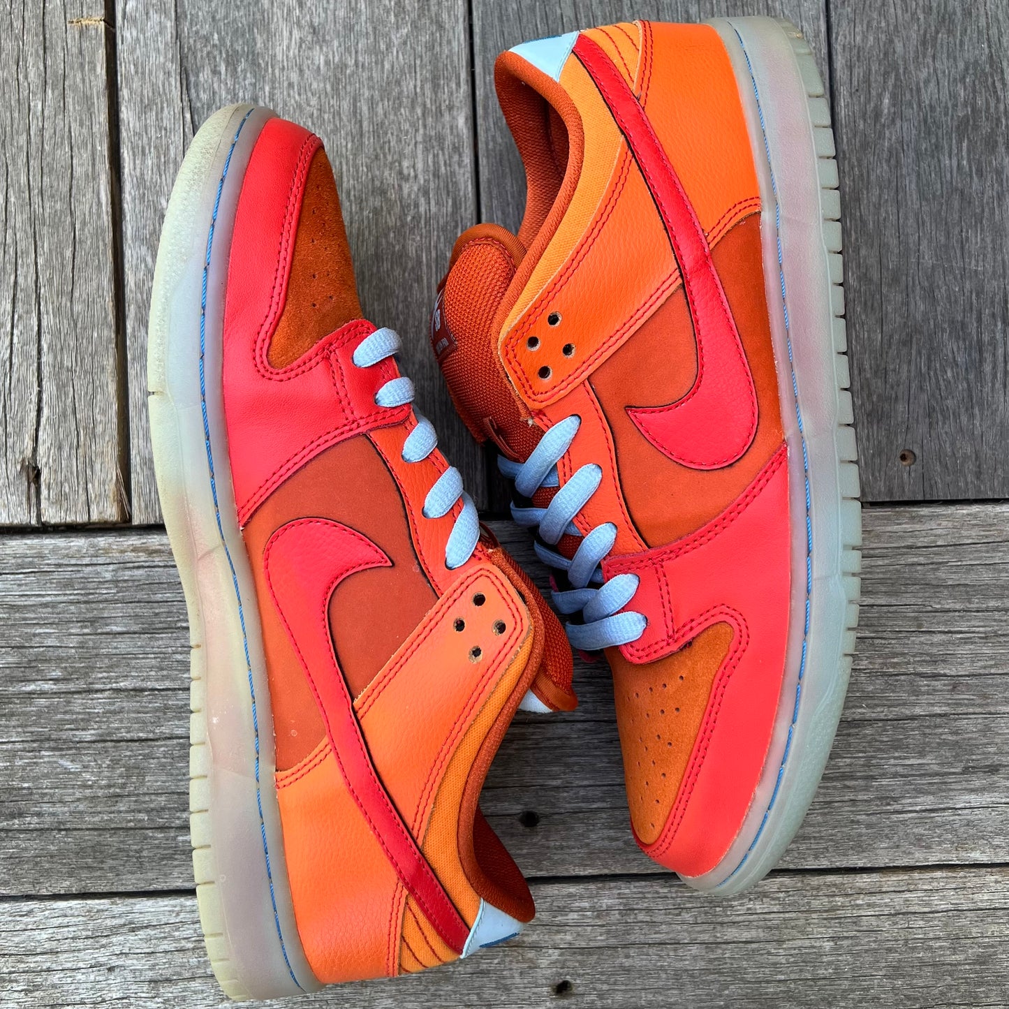 Nike SB Dunk Low Fire & Ice/Gamma Orange Size 10.5