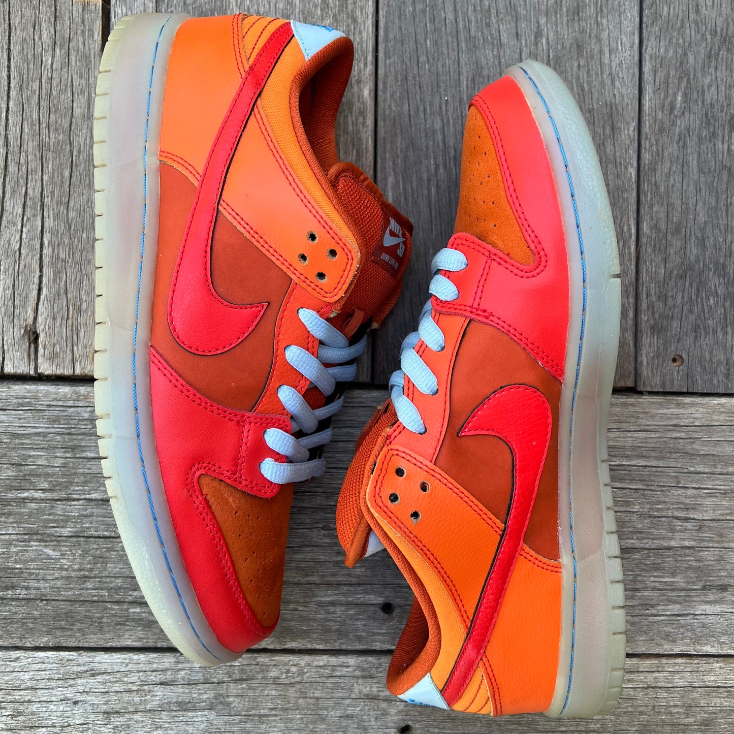 Nike SB Dunk Low Fire & Ice/Gamma Orange Size 10.5