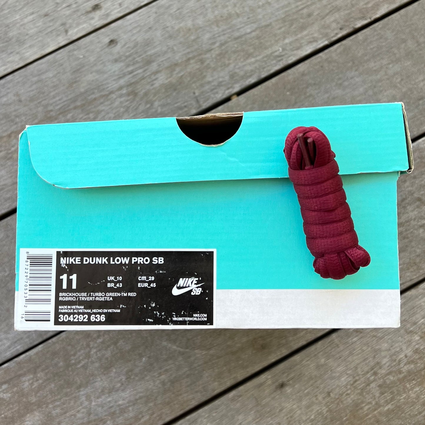 Nike SB Dunk Low Brickhouse Turbo Size 11