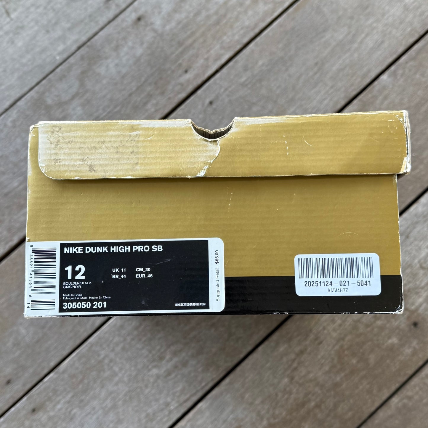 Nike SB Dunk High Ferris Bueller Size 12