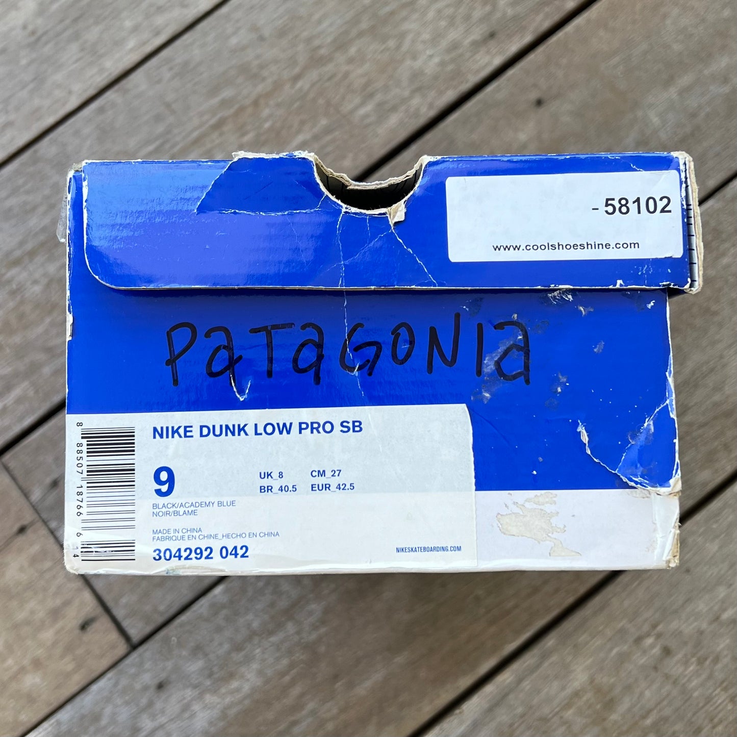 Nike SB Dunk Low Patagonia Size 9