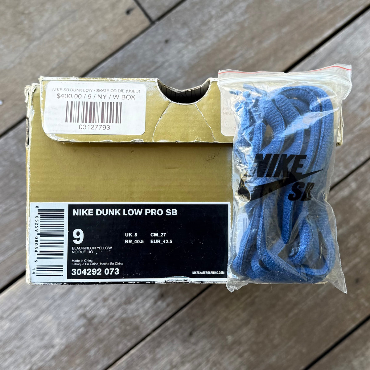 Nike SB Dunk Low Skate or Die Size 9