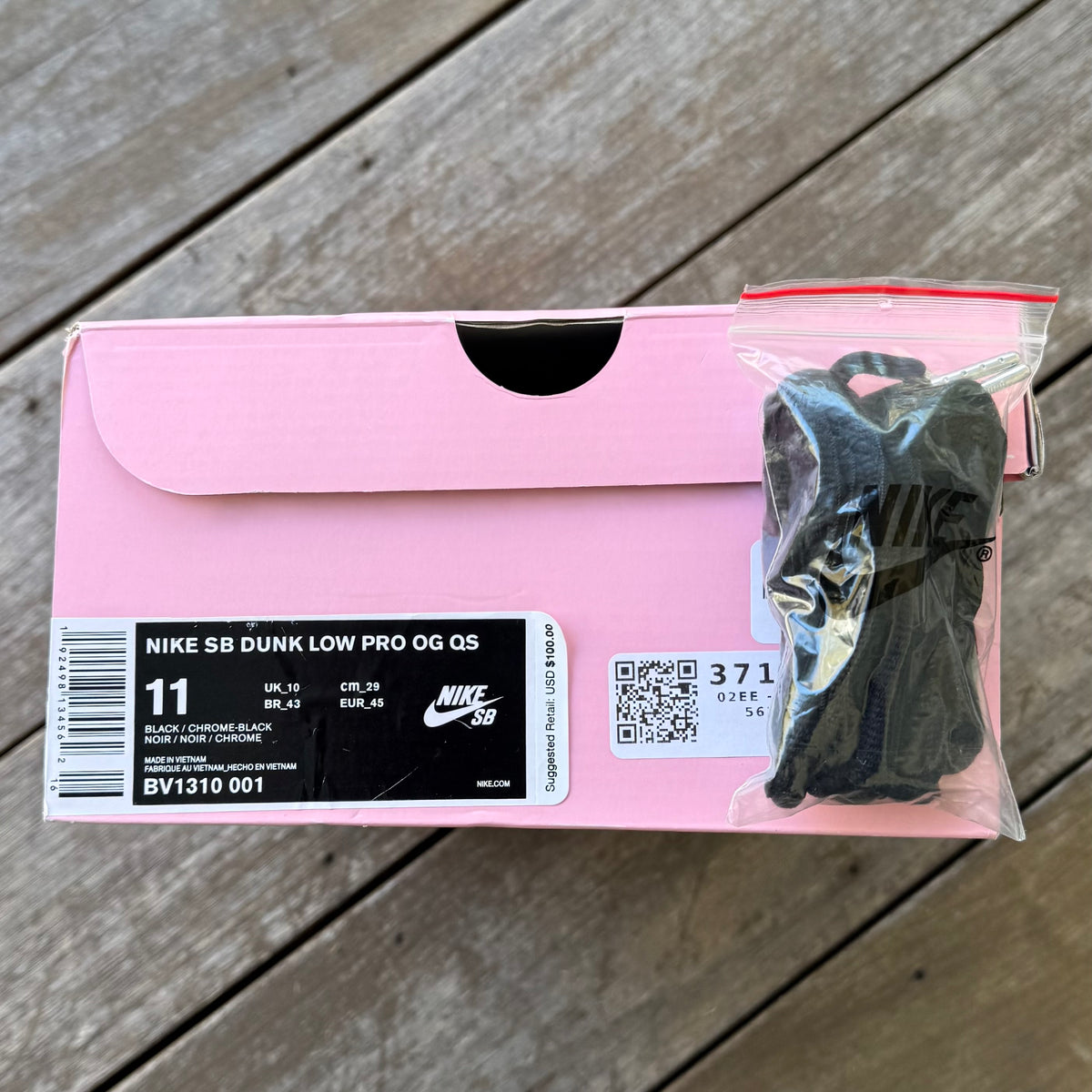 Nike SB Dunk Low Black Diamond Size 11