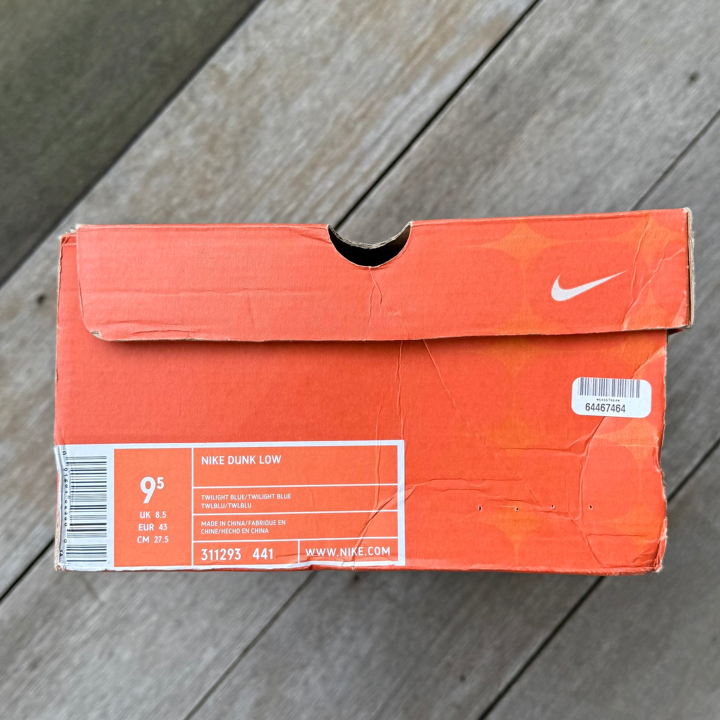 Nike Dunk Low Twilight Blue UnSmurf Size 9.5