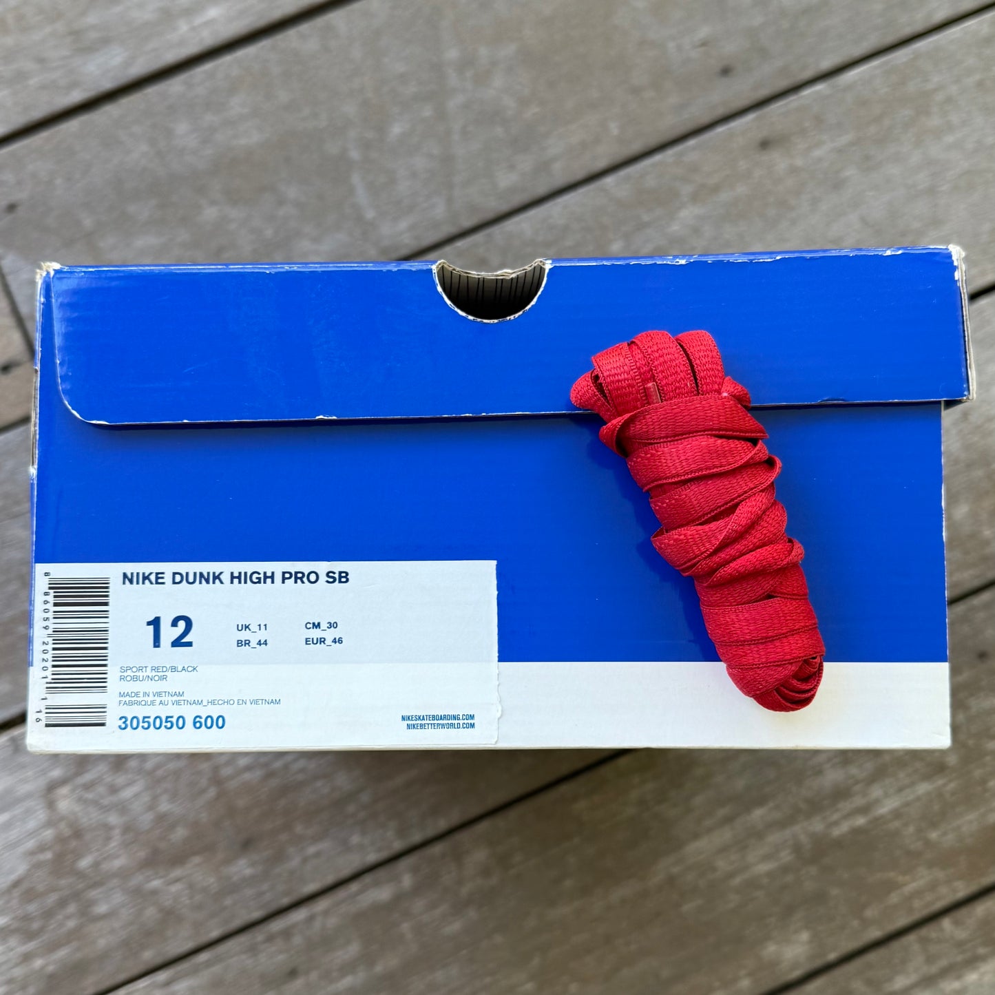 Nike SB Dunk High Red Devil Size 12