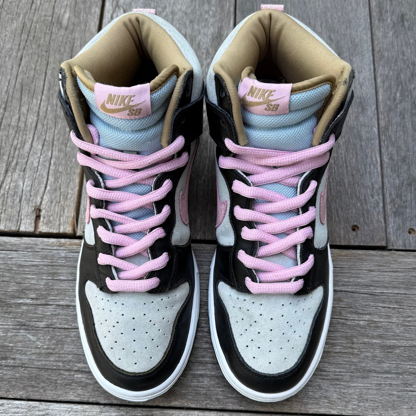 Nike SB Dunk High Perfect Pink Ice Blue Size 9