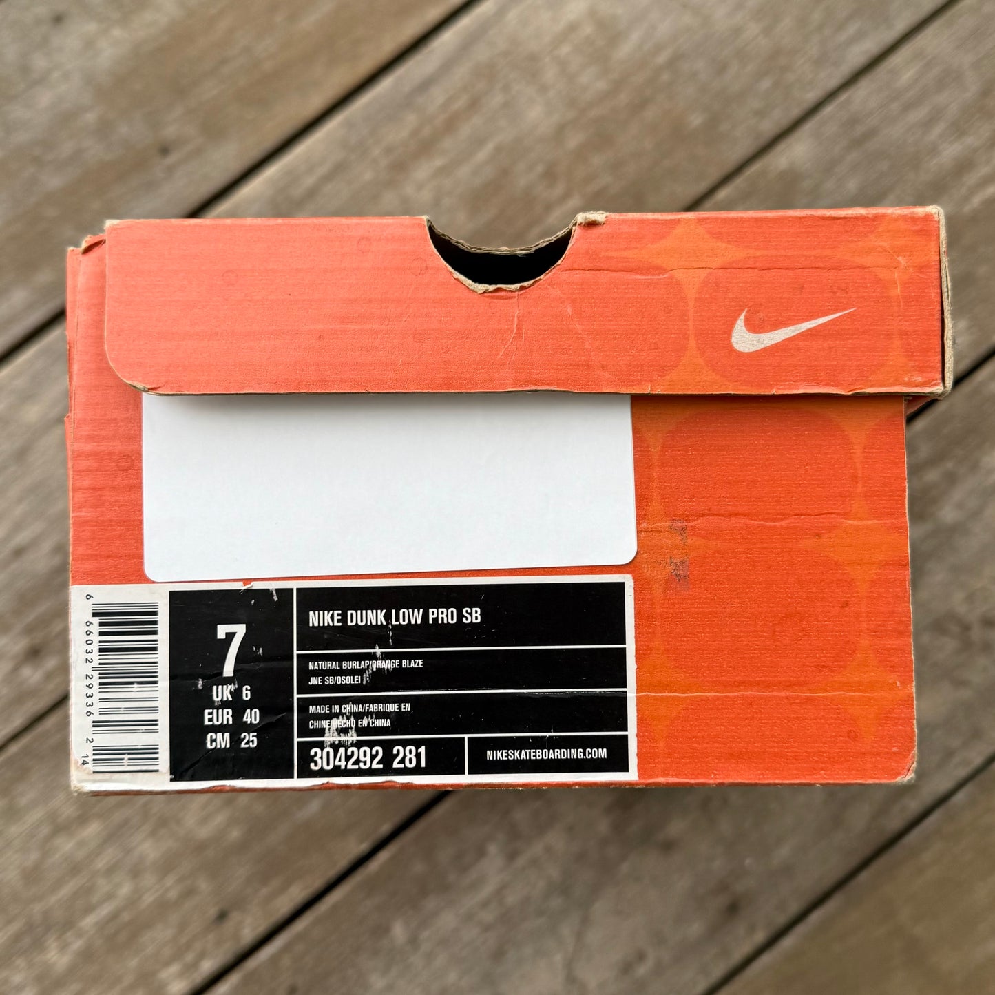 Nike SB Dunk Low Hunter Camo Reese Forbes Size 7