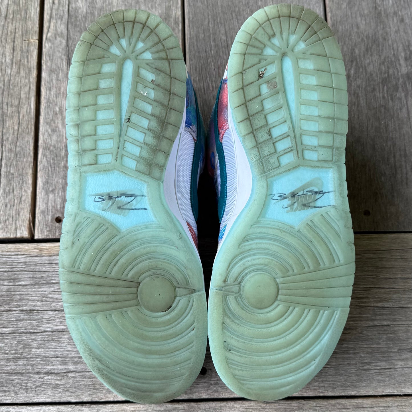 Nike SB Dunk Low Futura White Geode Teal Size 10