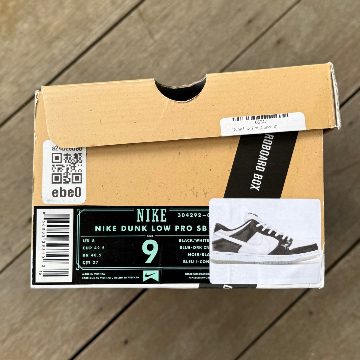 Nike SB Dunk Low Concord Size 9
