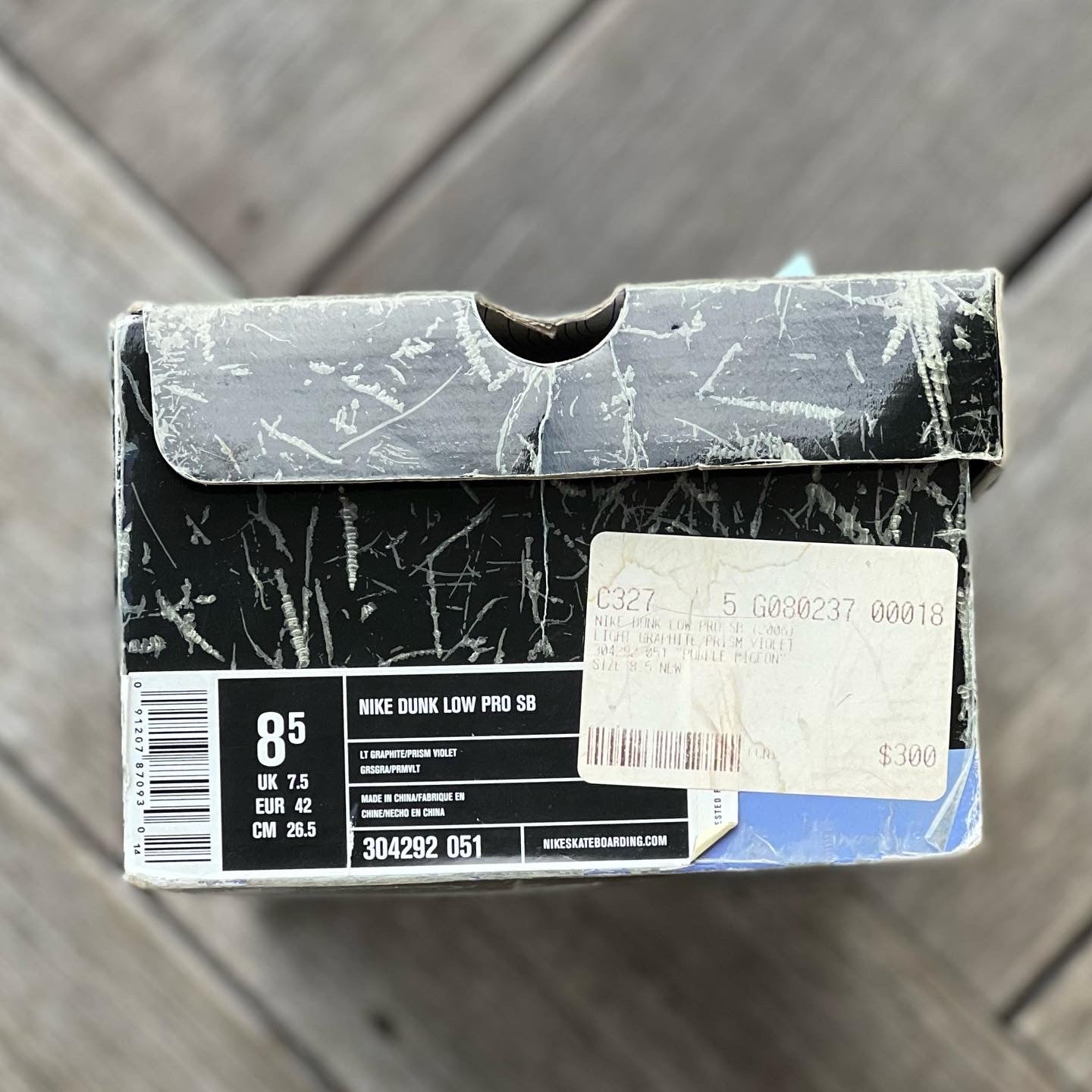 Nike SB Dunk Low Purple Pigeon Size 8.5
