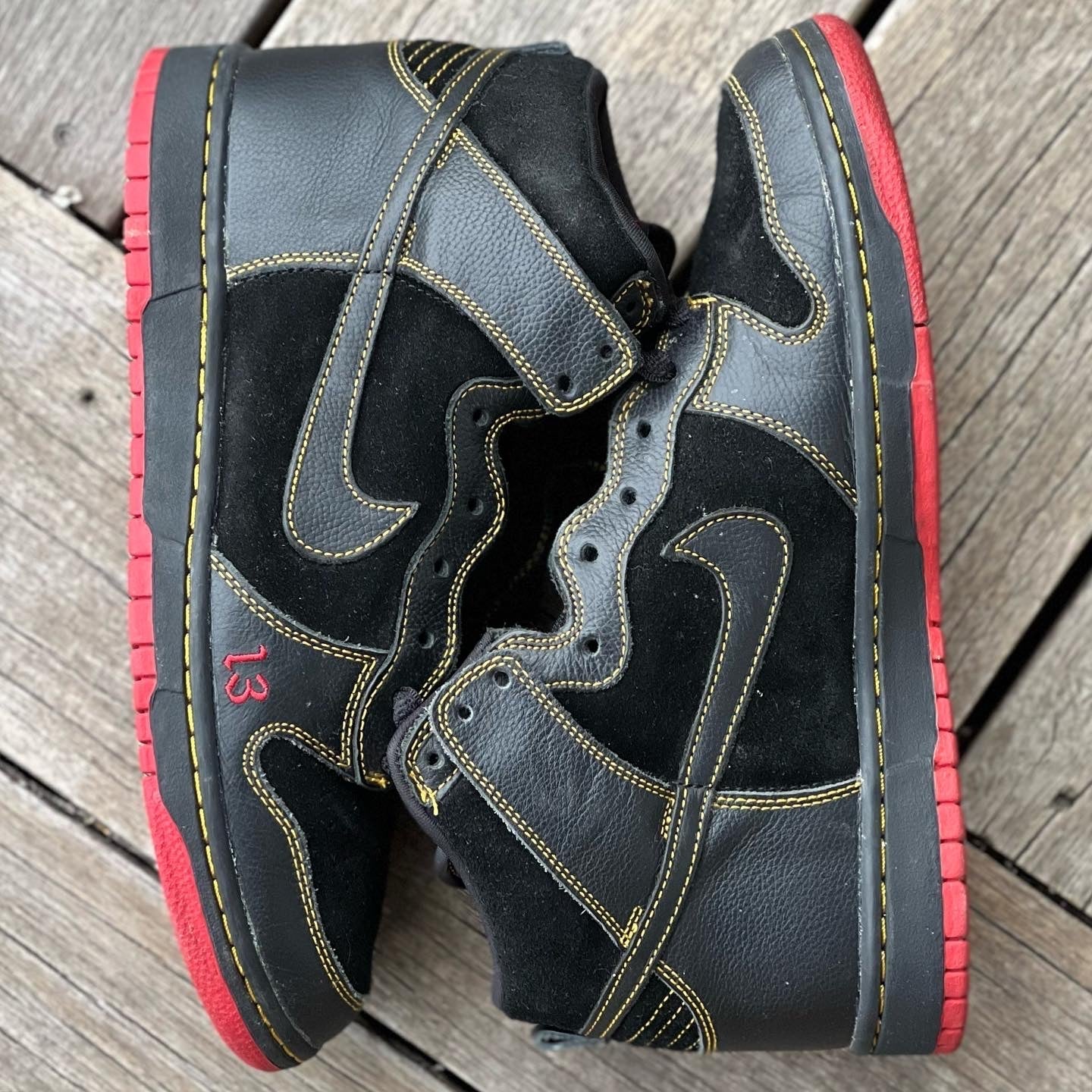 Nike SB Dunk High UnLucky 13 SAMPLE Size 9